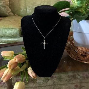 0.5 Carat Diamond (lab grown) Cross Necklace